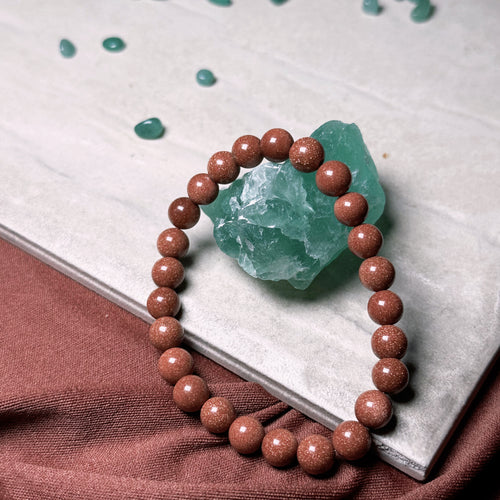 Golden Sandstone 8mm Bracelet